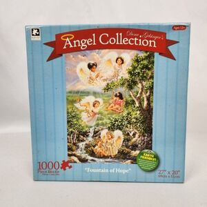 New Sealed Karmin Dona Gelsinger Angel Collection "Fountain of Hope" 1000 puzzle